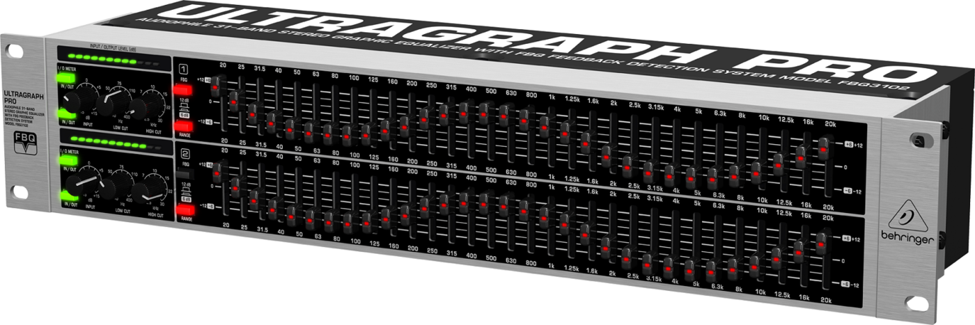 BEHRINGER FBQ3102HD 31- полосный стерео графический эквалайзер с системой FBQ детектирования обратной связи