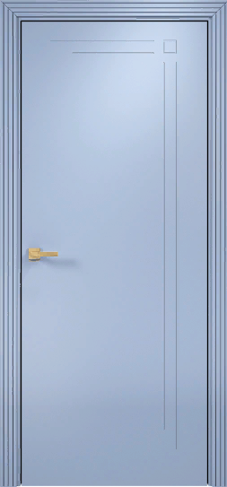 Оникс / Фортрез Межкомнатная дверь Вертикаль глухая Цвет: голубая эмаль