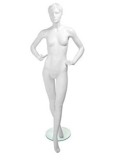 Манекен женский белый скульптурный Lauren Pose 02