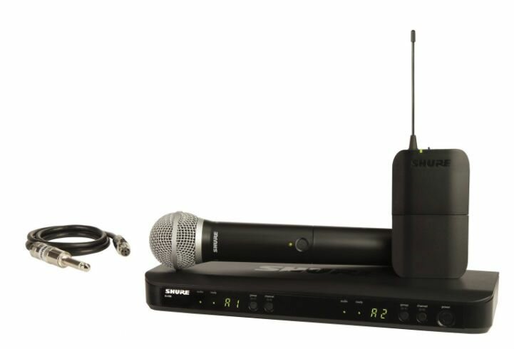 Радиосистема SHURE BLX1288E/SM58 M17 662-686 MHz двухканальная с поясным передатчиком BLX1 и ручным передатчиком SM58