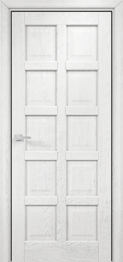 Дверь Оникс модель Вена 2 Цвет:эмаль белая с патиной серебро Остекление:Без стекла