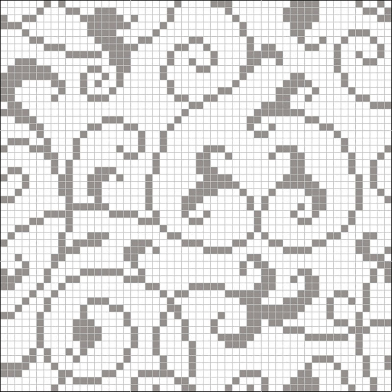 Мозаика Alma Панно 15 MZ-01 White 885x885 мм (Мозаика)