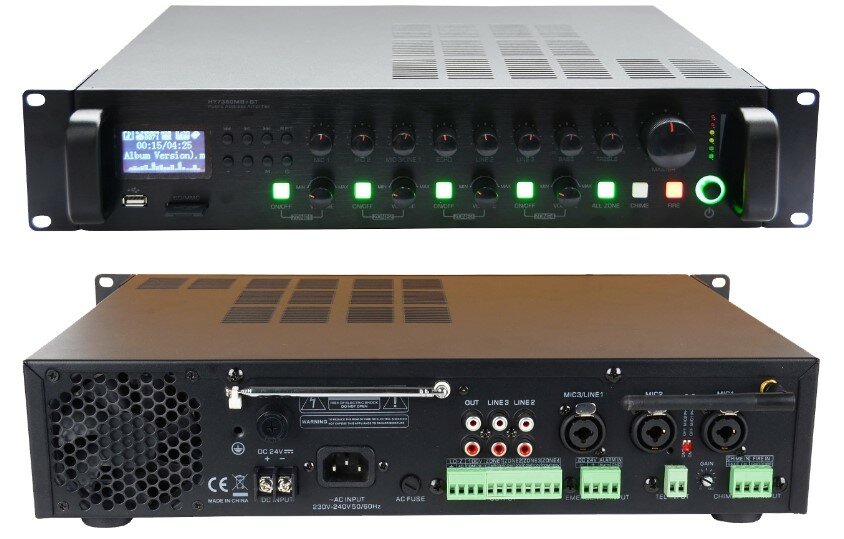 SVS Audiotechnik MA-240 PRO Радиоузел трансляционный на 4 регулируемых зоны, мощность усилителя 240 Вт