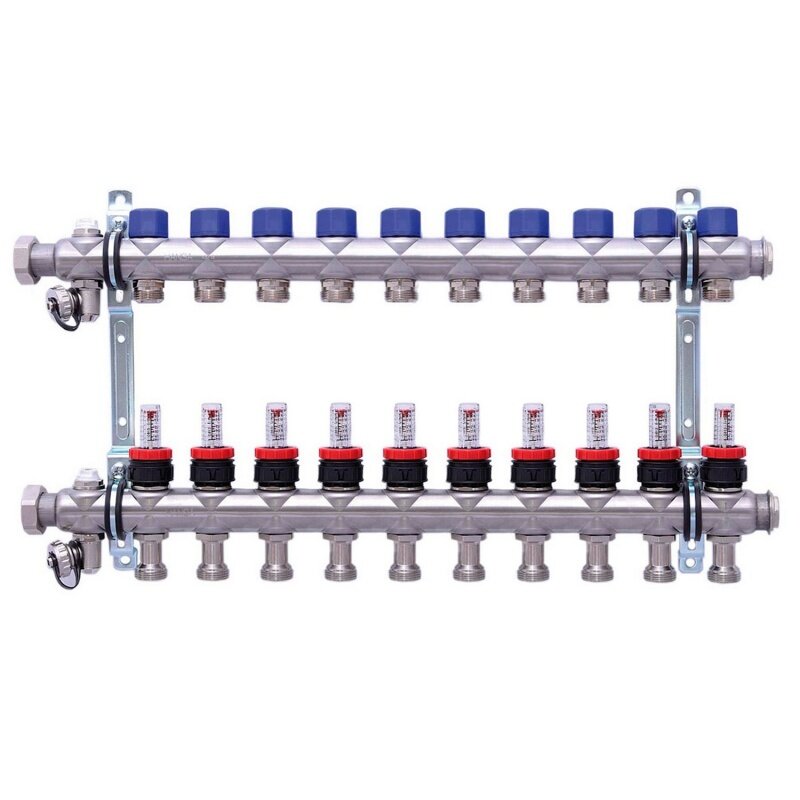 Коллекторная группа Hansa 1quot; 10 контуров с расходомерами