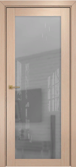Оникс / Фортрез Межкомнатные двери Сорбонна со стеклом или зеркалом Цвет: белёный дуб