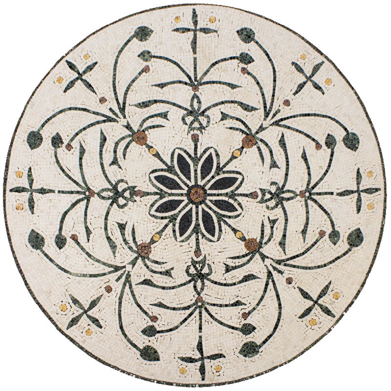 Декор напольный Natural Mosaic Мозаичные розоны PH-18 1000x1000 мм (Мозаика)