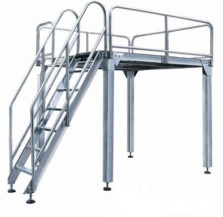 Платформа (углерод.сталь,алюминий) рабочая с лестницей MAG-1-420 - Раздел: Упаковка оптом, упаковочное оборудование