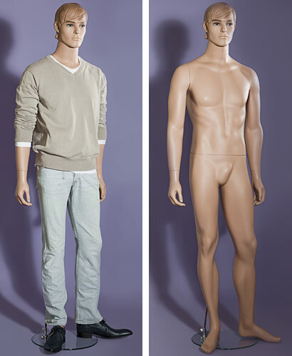 Манекен мужской телесный скульптурный M-16