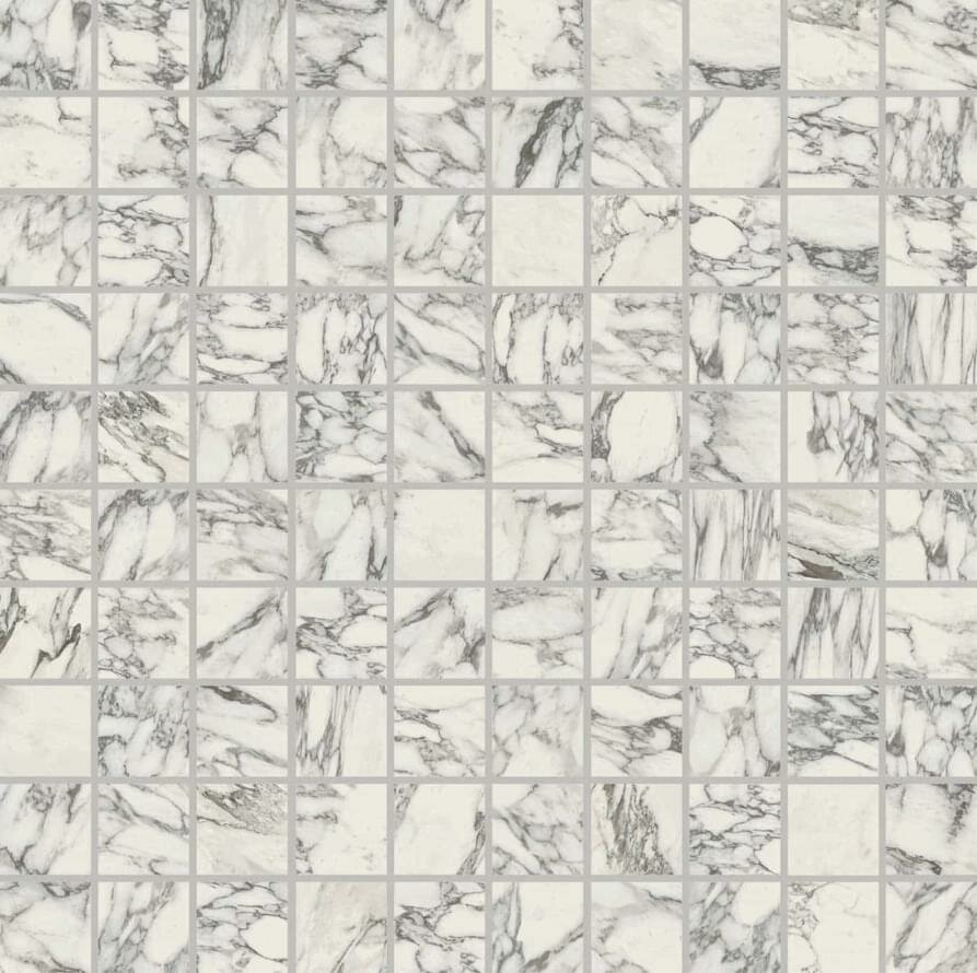 Мозаика Casa Dolce Casa Stones And More Arabescato White Glossy Mosaico 3x3 30x30