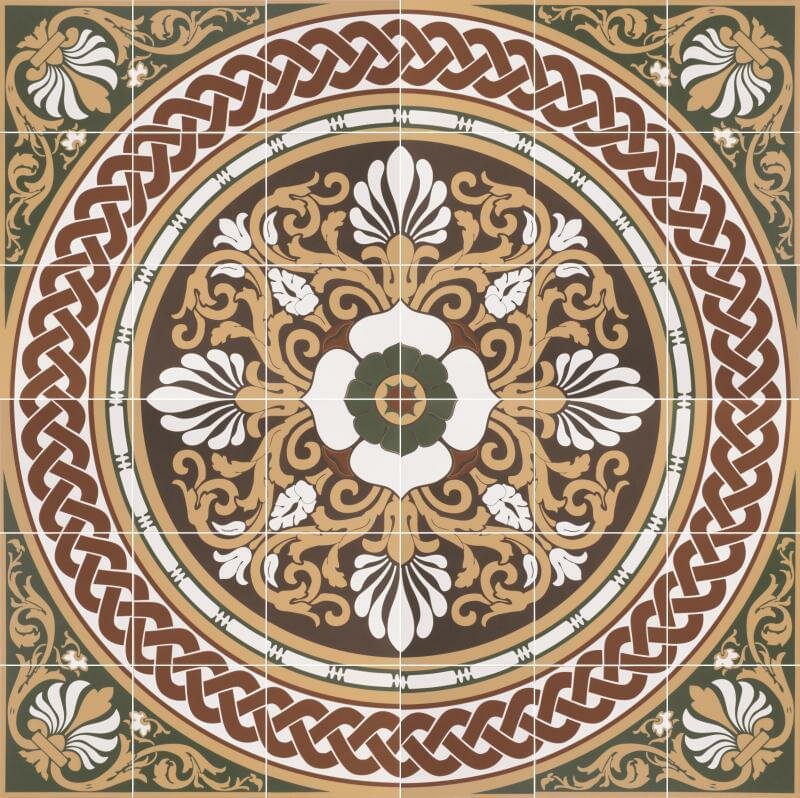 Керамическая плитка Original Style Victorian Floor Tiles Palmerston Green 91.6x91.6