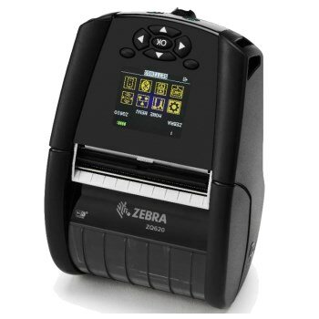 Мобильный термопринтер этикеток Zebra ZQ620, 203 dpi, 79 мм, 115 мм/с, Bluetooth, USB (zq62-aufae11-00)