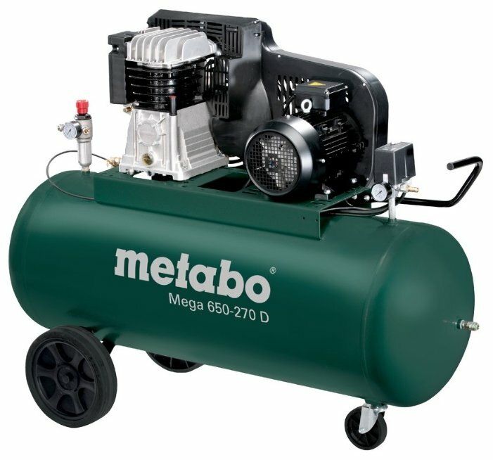 Компрессор масляный Metabo Mega 650-270 D, 270 л, 4 кВт