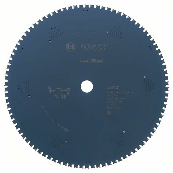 Пильный диск по металлу Bosch Expert for Steel 355х25.4х2.6 мм 90 зубьев