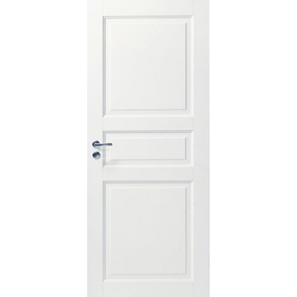 Межкомнатная Дверь N101 Глухая трехфиленчатая (Белая)