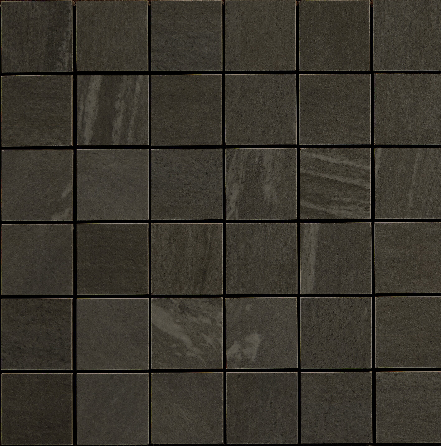 Мозаика облицовочная керамогранит Apavisa Materia Materia black natural mosaico 5x5__g-1638 ( м2)