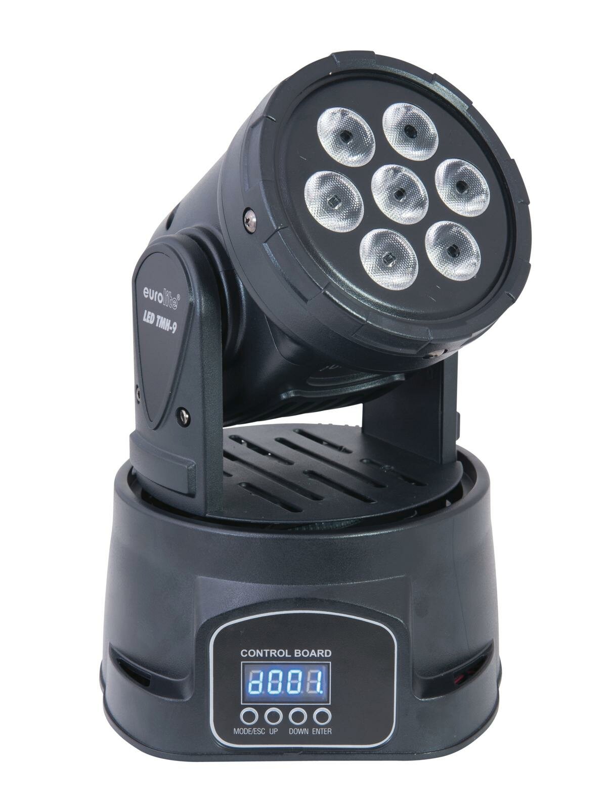 EUROLITE LED TMH-9 Moving-Head Wash - светодиодный прибор с полным вращением. 7x 8 Вт светодиодов RGBW