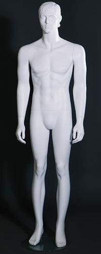 Манекен мужской белый скульптурный MW-16