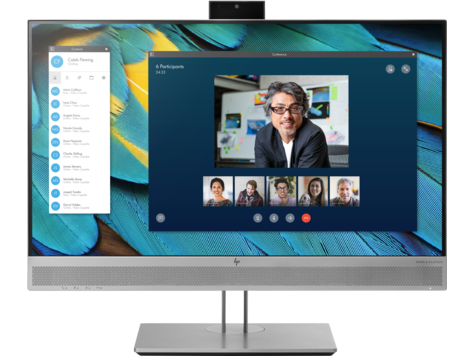 HP EliteDisplay E243m LED 23.8 Monitor 1920×1080, 16: 9, IPS, 250 cd/m2, 1000: 1, 5ms, 178°/178°, VGA, HDMI, DisplayPort, USB 3.0×2, Pop-up webcam, speakers, height, tilt, swivel, pivot, BlackSilver