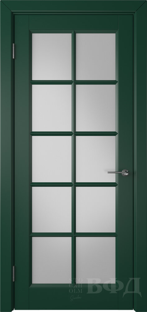 Межкомнатная дверь Владимирская Гланта до (Эмаль зеленая)