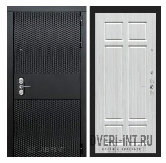 Входная дверь LABIRINT BLACK 08 - Кристалл вуд