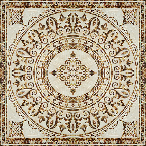 Керамогранит Infinity Ceramic Tiles Castello Tramonte Roseton Beige 120х120