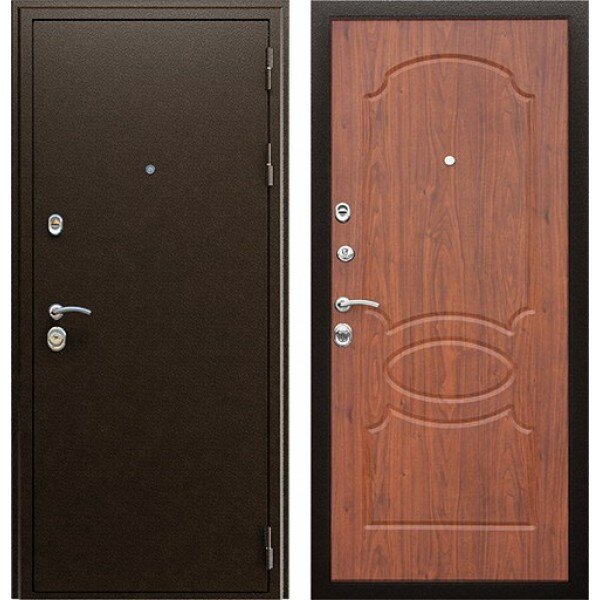 Двери АСД производства г. Йошкар-Ола Входная металлическая дверь АСД грация орех тёмный