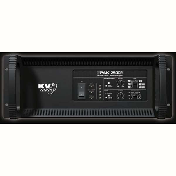 KV2AUDIO EPAK2500R усилитель-контроллер 4-полосный для серии ES, 2500 Вт, кроссовер, лимитер, Rack; комплект акустических кабелей