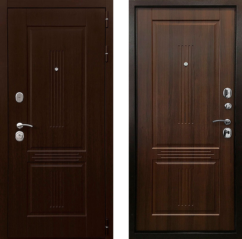 Двери с шумоизоляцией Дверь в квартиру Ратибор Консул 3К Орех бренди (шумоизоляционная в квартиру)