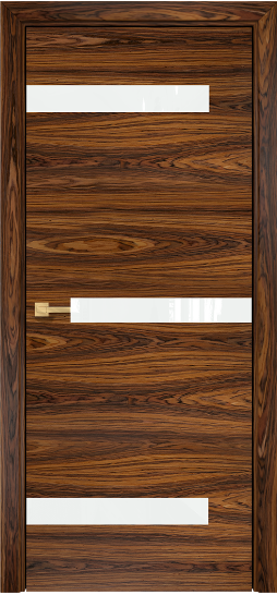 Дверь Оникс модель Силуэт Цвет:Бразильский палисандр Остекление:лакобель RAL 0333