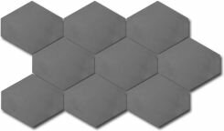 Мозаика 24259 Scale Benzene Mosaic Dark Grey 25.5x44 Equipe