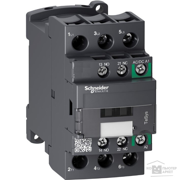 Schneider-electric LC1D38KUE контактор D 3P AC3 440В 38A, катушка УПР. 100-250В AC DC, зажим под винт