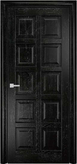 Дверь Оникс модель Вена 2 Цвет:эмаль черная патина серебро Остекление:Без стекла