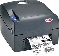 Принтер этикеток Godex G530UES термотрансферный, 300 dpi, дюймовая втулка риббона, USB+RS232+Ethernet