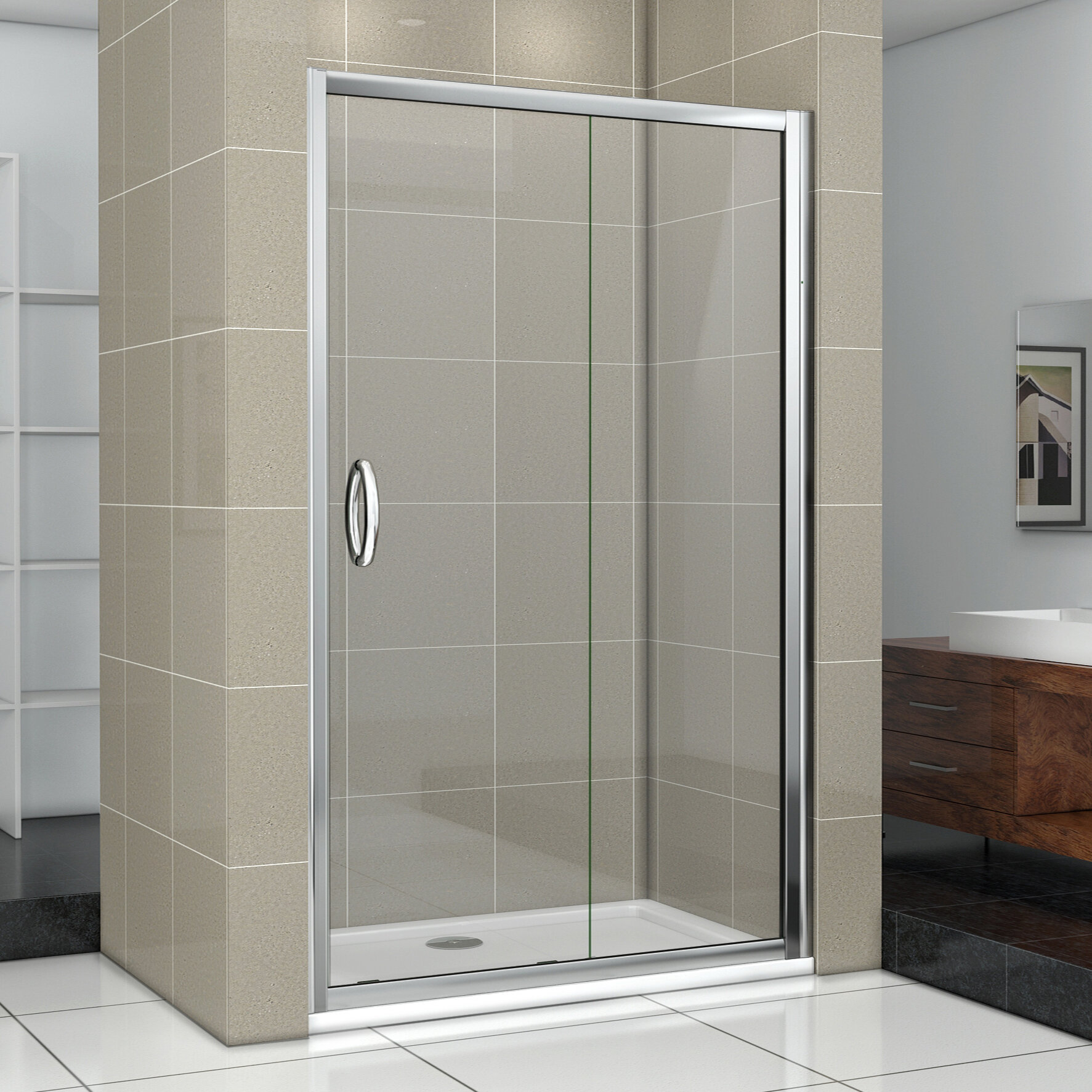 Душевая дверь в нишу Good Door Infinity WTW-120-C-CH