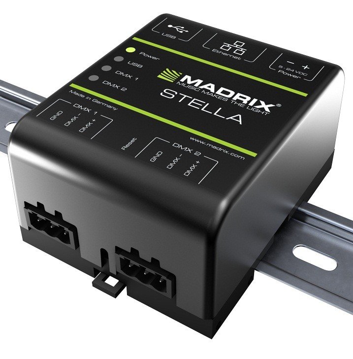 MADRIX IA-HARD-001019 MADRIX® STELLA Конвертор сигнала Ethernet в DMX - Art-Net node / USB 2.0 DMX5