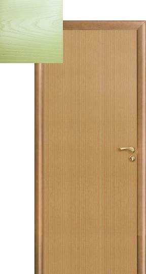 Дверь межкомнатная Оникс Полотно вертикальный шпон глухая Цвет quot;Фисташковая эмаль с текстуройquot;
