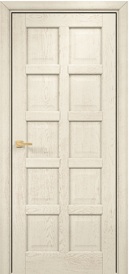 Дверь Оникс модель Вена 2 Цвет:эмаль слоновая кость патина коричневая Остекление:Без стекла