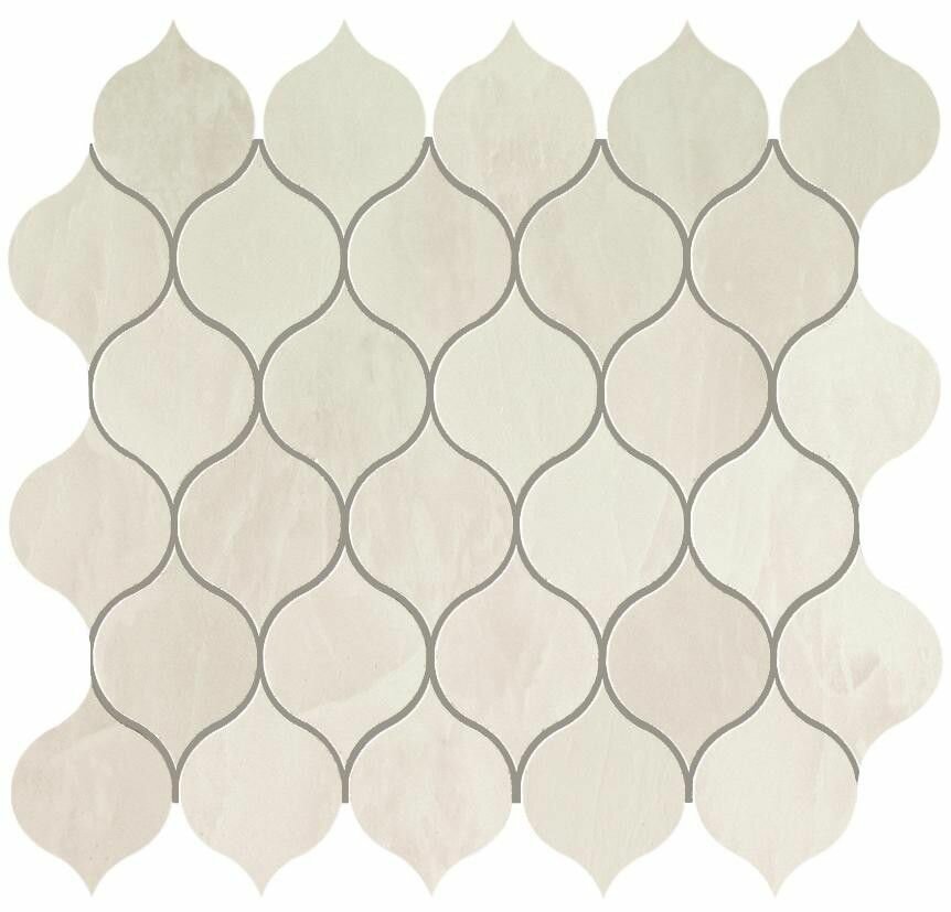 Мозаика Atlas Concorde Marvel Edge 9EDW Imperial White Drop Mosaic 27.2x29.7