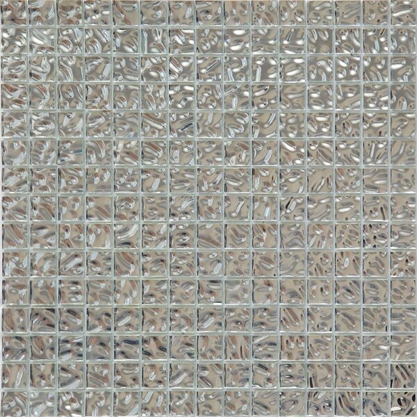 Мозаика стеклянная Alma S23-2 Серия F-Gold FG стекло, серебро, глянцевая 32.7x32.7