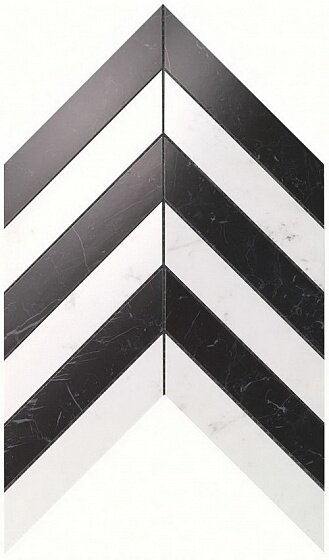 Керамическая мозаика Мозаика ATLAS CONCORDE MARVEL STONE Chevron Cold Wall 25х30,5 (м2)