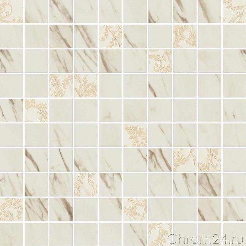 Versace Marble Mosaico T100 Decorato Bianco керамогранит (29,1 x 29,1 см) (240821)