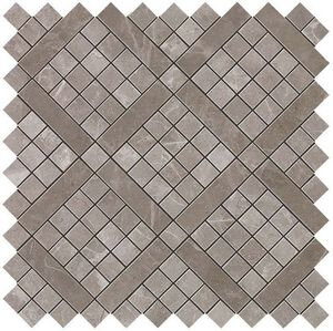 Marvel Grey Fleury Diagonal Mosaic (9MVD) 30.5x30.5