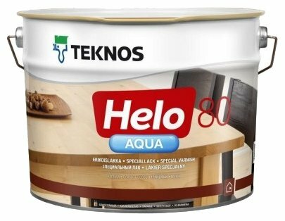 Лак TEKNOS Helo Aqua 80 (9 л) полиуретановый