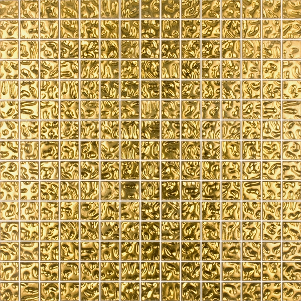 Мозаика стеклянная однотонная Irida Gold 10x10 мм FOGS (желтая гофрированная)