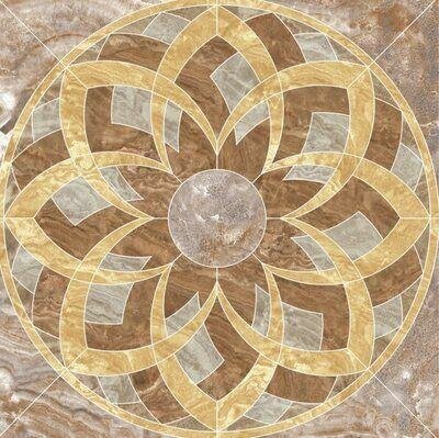 Панно Premium Marble Light Brown Lap. 120x120 Kerranova