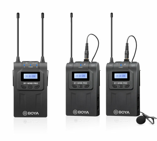 Двухканальная петличная радиосистема UHF Boya BY-WM8 PRO-K2