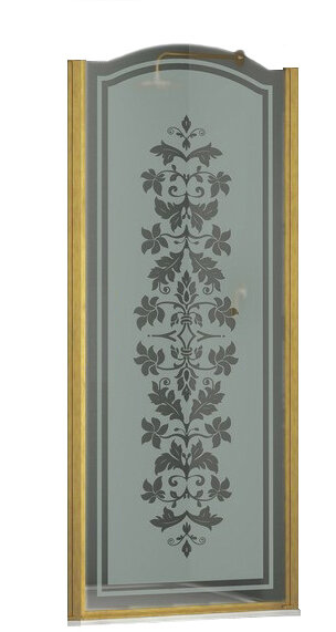 Душевая дверь в нишу Sturm Schick 90 см decor gold (R) LUX-SCHI09-RD1GL
