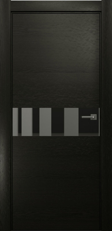 Межкомнатная дверь Рада X-Line 1 ДО10 Графитовое зеркало (Дабл Блэк)