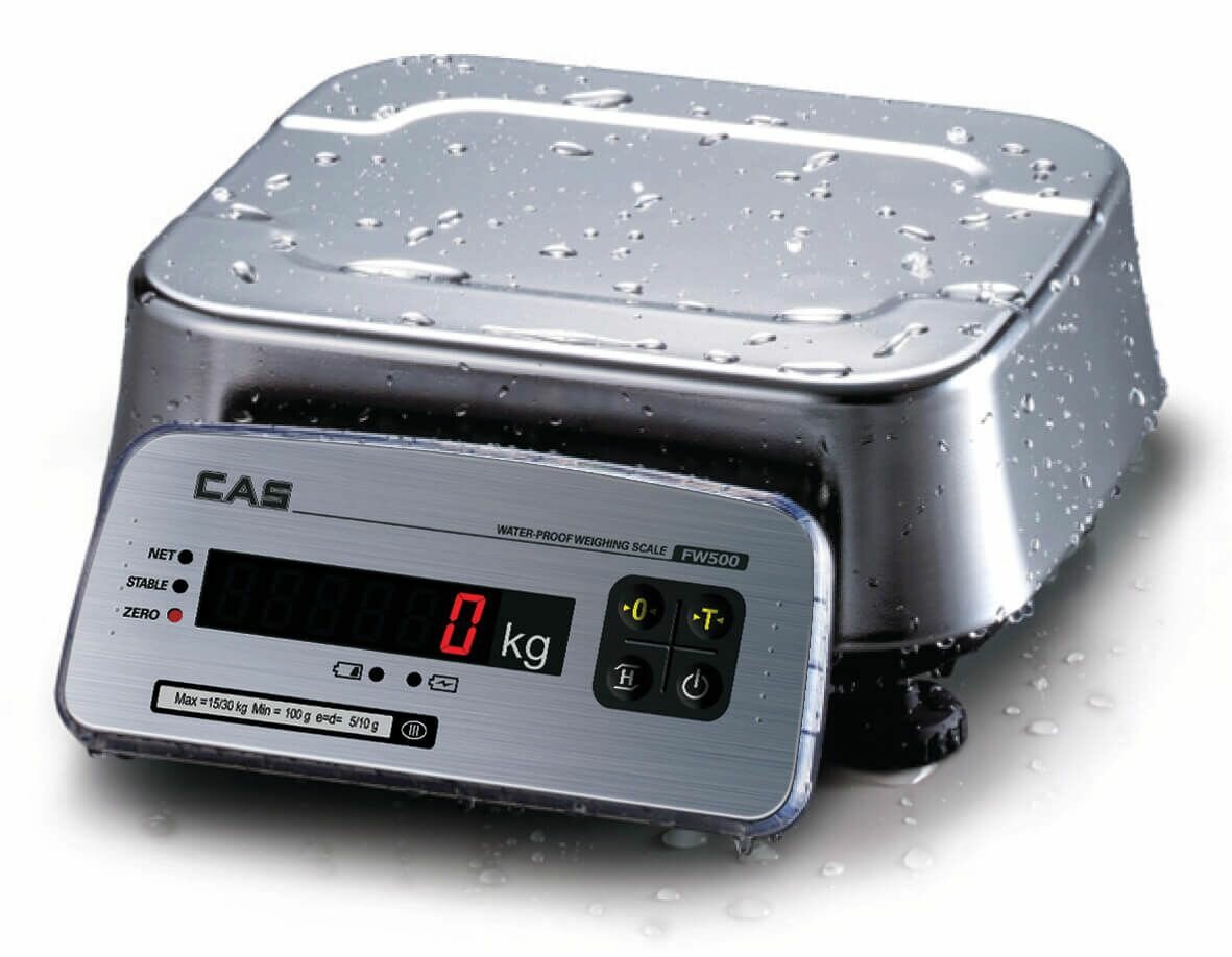 Весы порционные CAS FW500-E-15, влагозащищенные (LED)