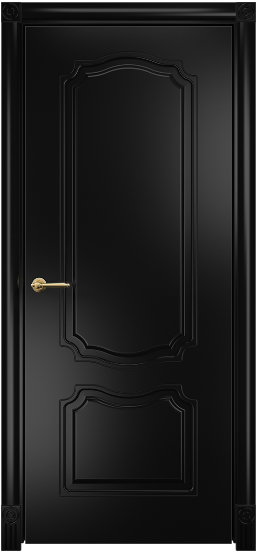 Дверь Оникс Венеция фрезерованное Цвет:Эмаль черная МДФ Остекление:Без стекла